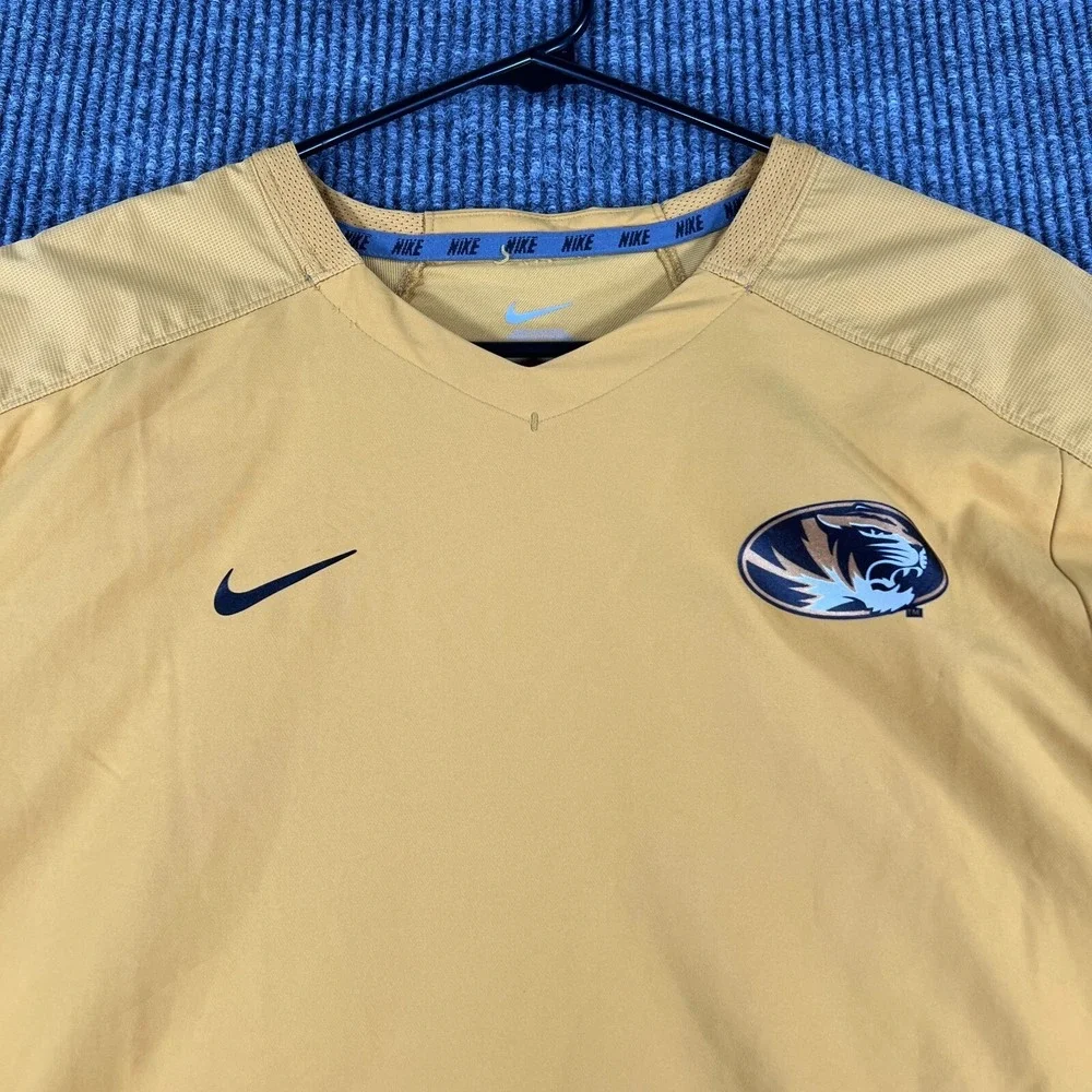 Missouri Tigers Mizzou Jacket Mens Small Nike Golf Long‎ Sleeve V Neck SEC NCAA